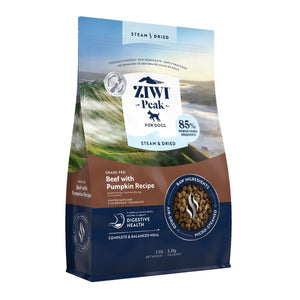 ZIWI Peak Steam & Dried Grass - Fed Beef with Pumpkin Recipe Dry Dog Food - 3.2kg - Shopivet.com