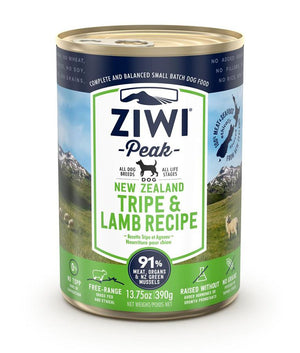 ZIWI Peak Tripe & Lamb Recipe Wet Dog Food - 390G - Shopivet.com