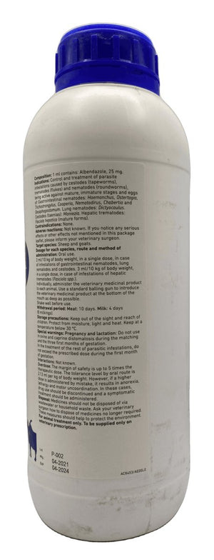 ALBENDAZOL 2.5% GANADEXIL 1Liter - Shopivet.com