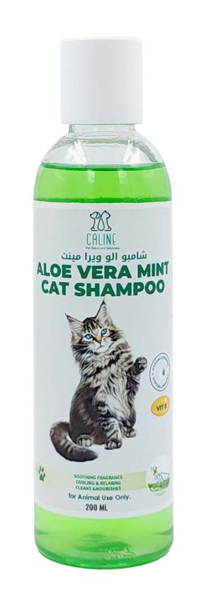 Aloe vera Mint cat shampoo 200ml - Shopivet.com