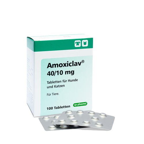 Amoxiclav 40/10 mg 100tab - Shopivet.com