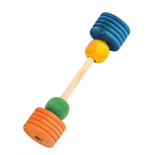 BARBELL WITH WOODEN TYRE - Shopivet.com