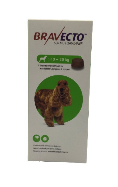 Bravecto Chewable Tab 500mg - Shopivet.com