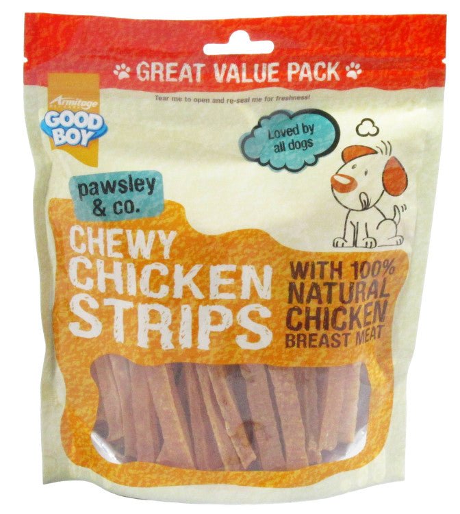 Chewy Chicken Strips - 350g Value Pack - Shopivet.com