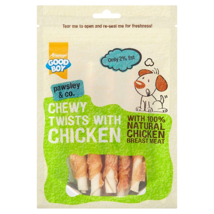 Chewy Chicken Twists - 90g - Shopivet.com