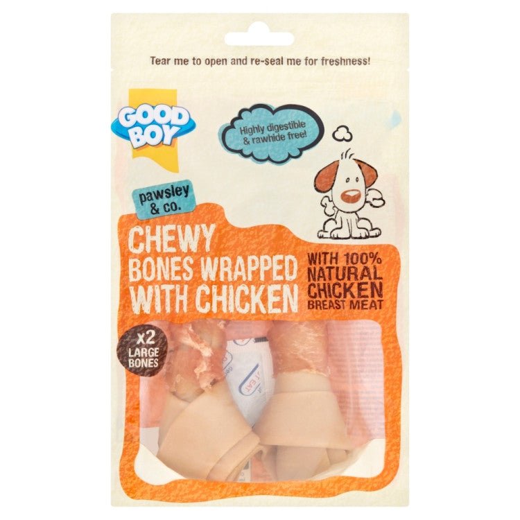 Chicken Wrap Bone Large 2 Pk - Shopivet.com