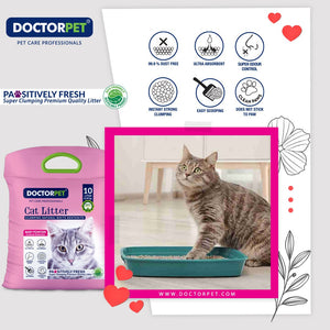 Doctor Pet CAT Litter Baby Powder 10L Tela - Shopivet.com