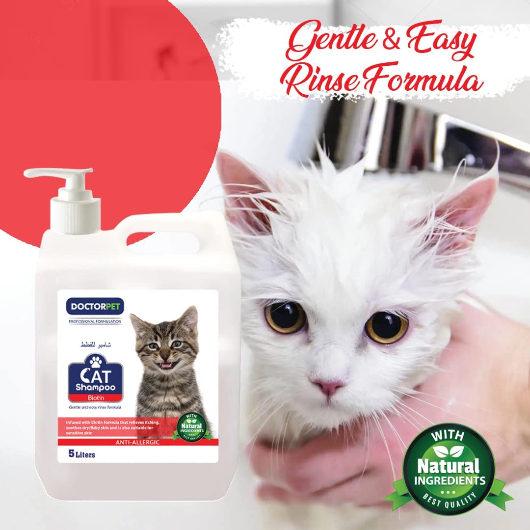 Doctor Pet Cat Shampoo 5ltr Biotin - Shopivet.com