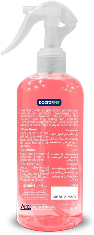 Doctor Pet Mist Pomegranate 400ml - Shopivet.com