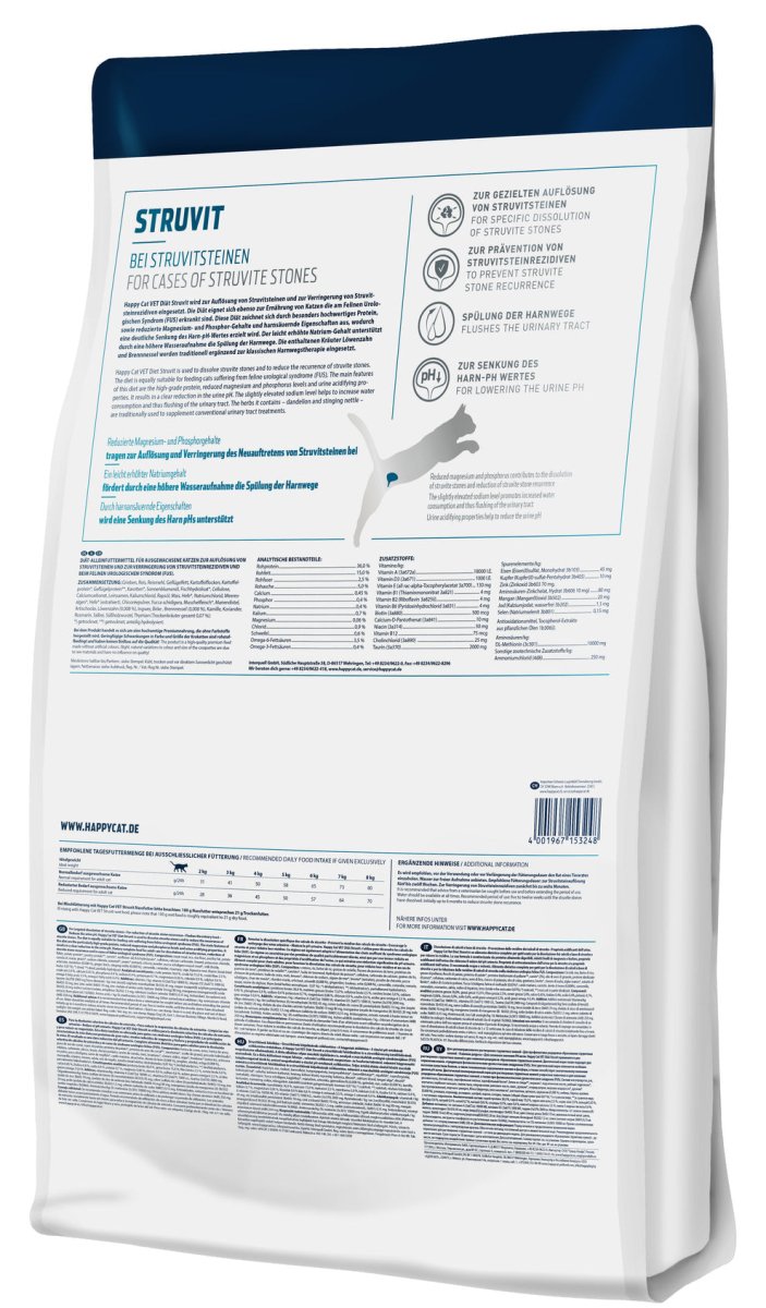 Happy Cat Vet Diet Struvit 1kg - Shopivet.com