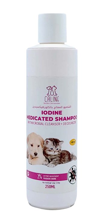 Iodine Medicated shampoo 250ml - Shopivet.com