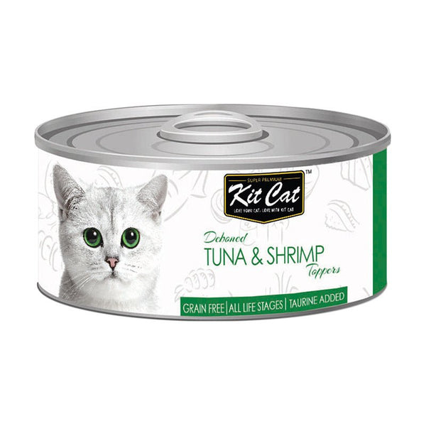 Kit Cat Deboned Tuna & Shrimp Toppers 80g - Shopivet.com