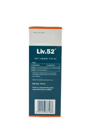 Liv.52 pet liquid 110ml - Shopivet.com