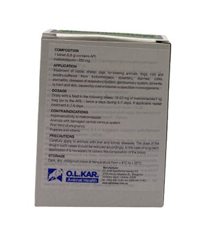 Metronidazole tablets 100tab - Shopivet.com