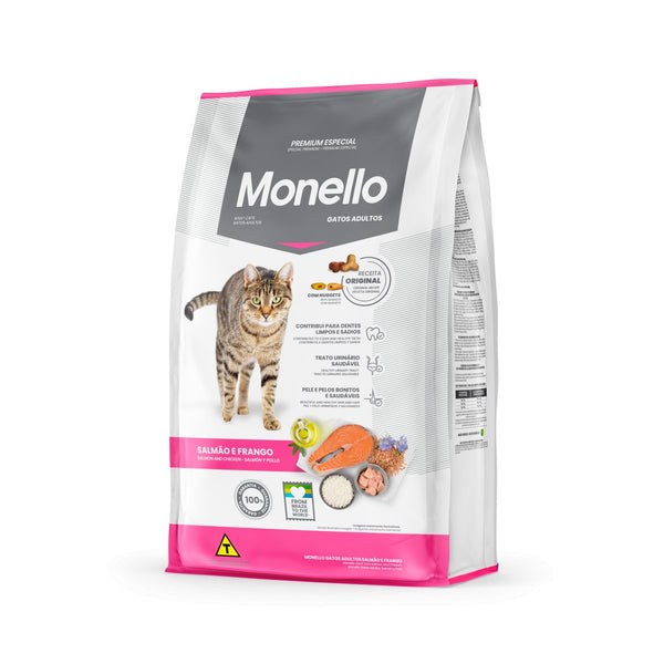 Monello Adult Cat Mix (Salmon and Chicken Flavor) 1kg - Shopivet.com