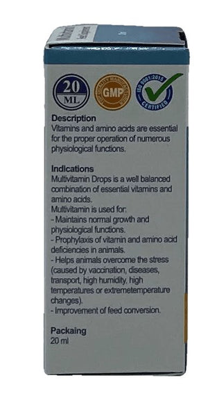 Multivitamin drops 20 ml - Shopivet.com