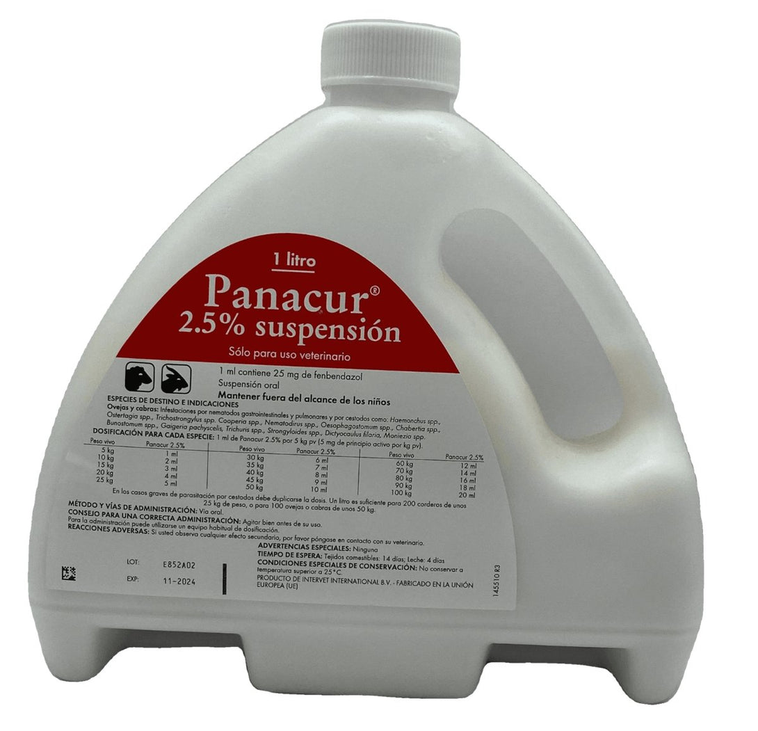 Panacur 2.5% 1liter - Shopivet.com