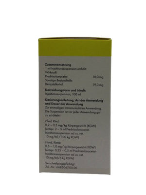 Prednisolonacetat- Injektionssuspension 100ml - Shopivet.com