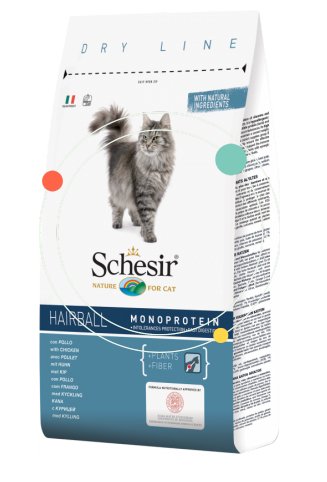 Schesir Cat Dry Food Hairball With Chicken 1.5kg - Shopivet.com