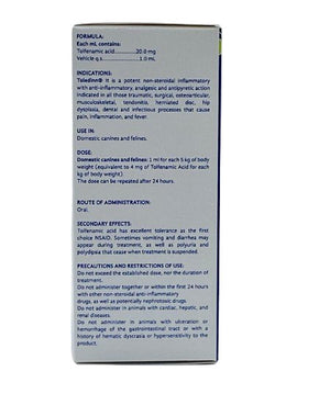 Toledinn (Tolfenamic Acid) 50ml - Shopivet.com