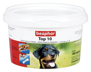 TOP 10 DOG MULTI-VITAMINS 180 TAB - Shopivet.com