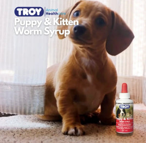 Troy Puppy and Kitten Worm Syrup 50ml - Shopivet.com
