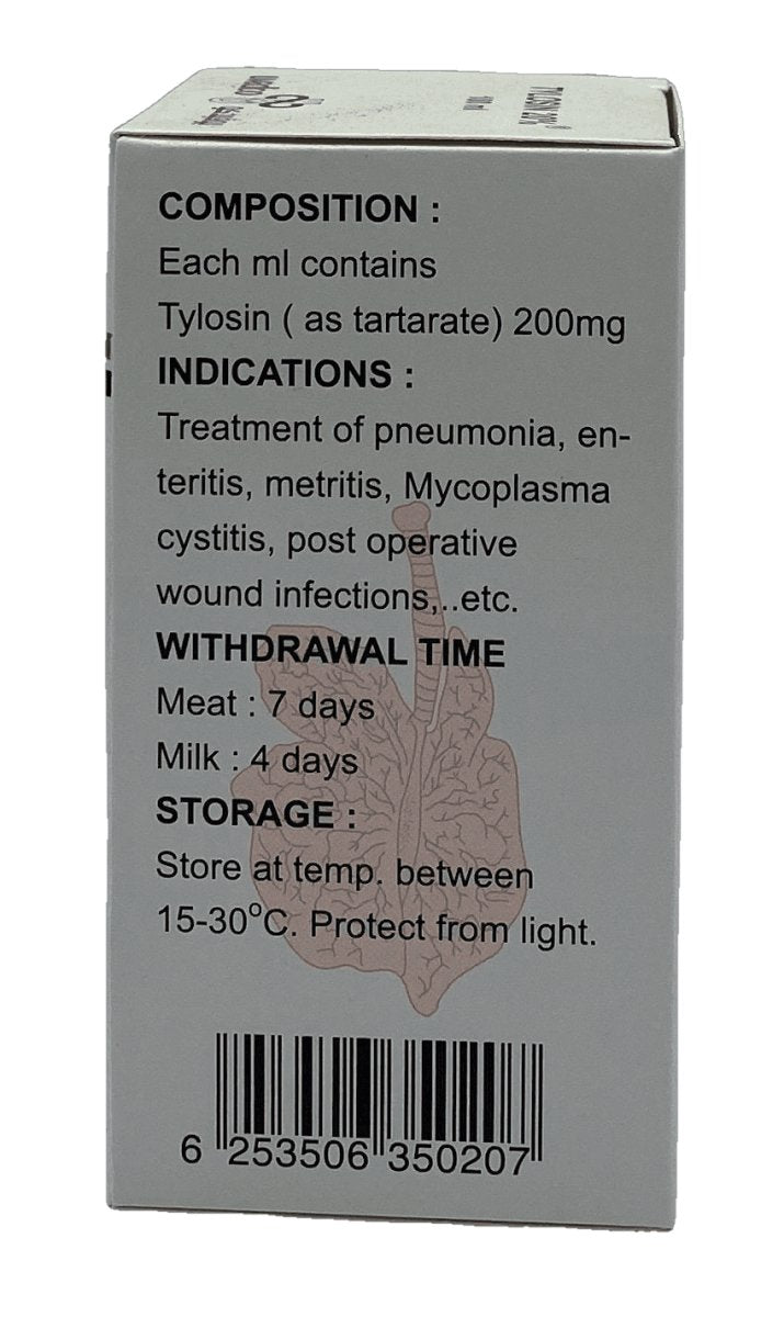 TYLOSIN 20% 100 ml - Shopivet.com