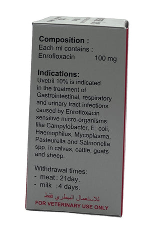 Uvetril 10% injection 100ml - Shopivet.com
