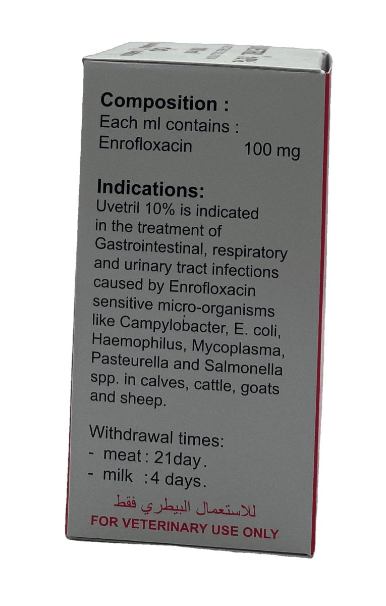 Uvetril 10% injection 100ml - Shopivet.com