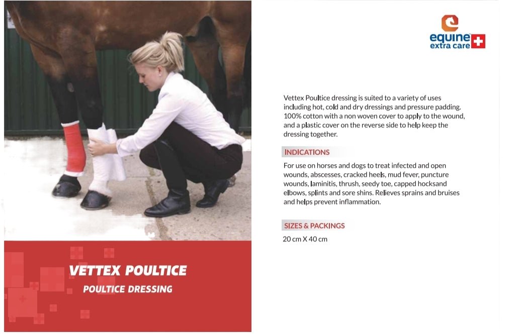 Vettex Poultice 20 x 40 cm - Shopivet.com
