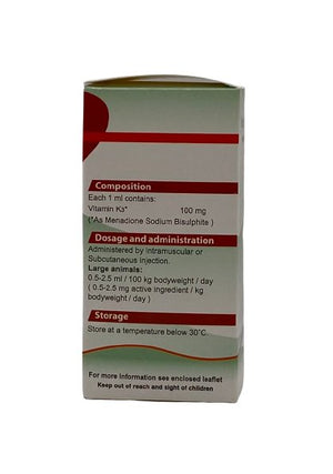 Vitamin k3 10% Inj 40ml - Shopivet.com