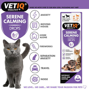 VETIQ Serene Calming Drops for Cats & Dogs 100ml -