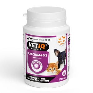 VETIQ Calcium +D3 Cat & Dog Supplement 60 Tablets -