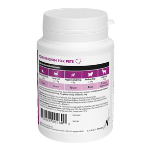 VETIQ Calcium +D3 Cat & Dog Supplement 60 Tablets -
