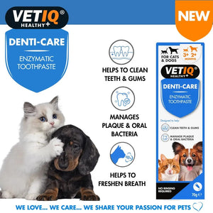 VETIQ Denti-Care Cat & Dog Enzymatic Toothpaste 70g - 70g