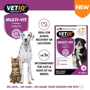 VETIQ Multi-Vit Cat & Dog Supplement 45 Tablets -