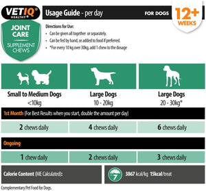 VETIQ Joint Care Dog Supplement Chews 230g - 230g