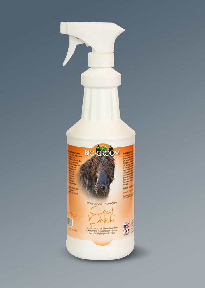 Bio Groom Coat Polish Horse Spray - 32 oz.