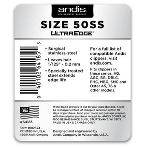 Andis UltraEdge® Detachable Blade[Blade Size - 50ss / 0.2mm]