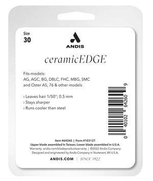 Andis Ceramic Edge® Detachable Blade[Blade Size - 30 / 0.5mm]
