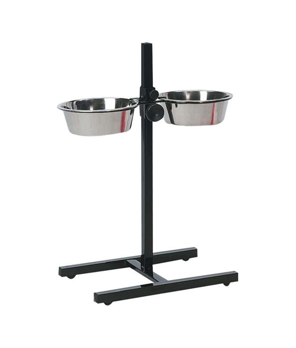 Flamingo Otis H-Stand with Dishes Duo Dog Bowl - 4L
