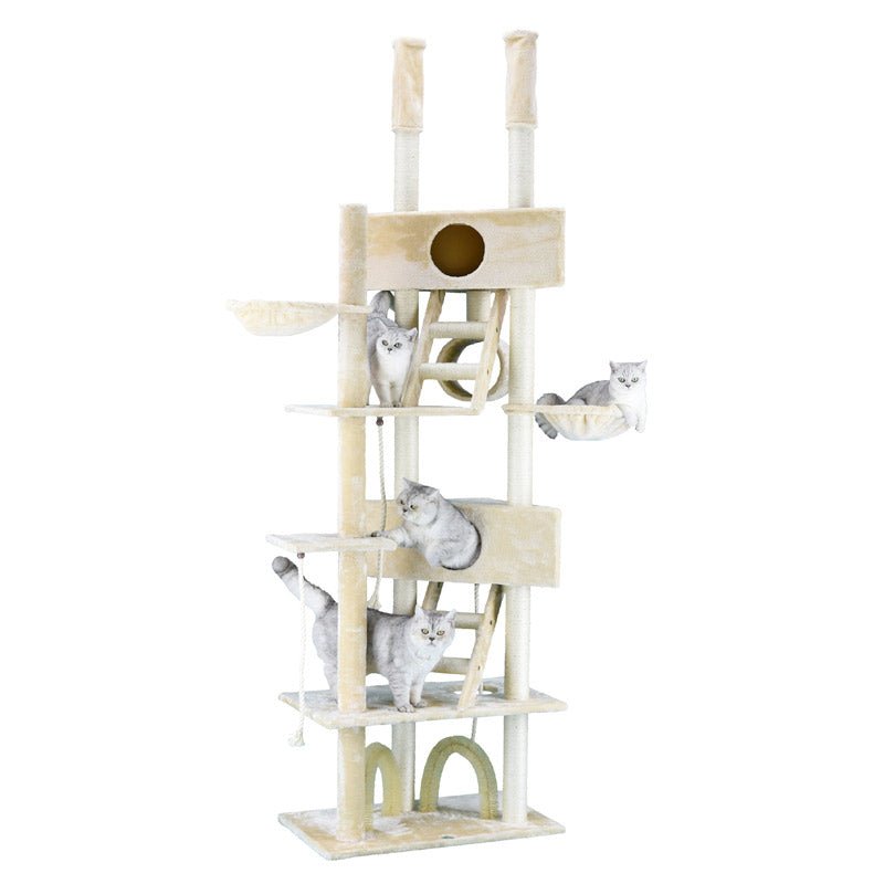 106″ Cat Tree Condo Furniture (FC03) 48″Wx18″Lx92″ - 106″H - Shopivet.com
