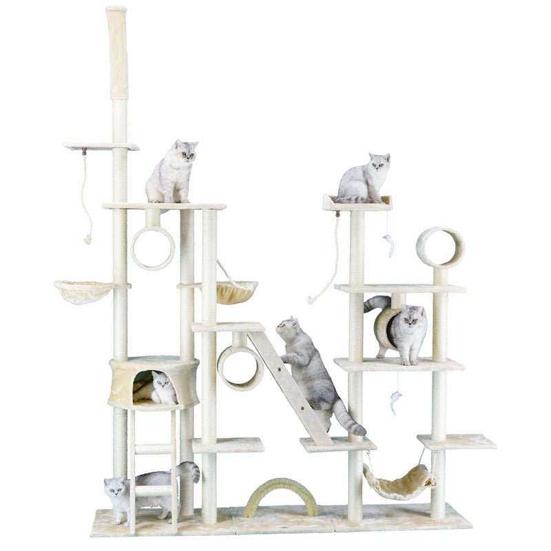 108″ Cat Tree Condo Furniture (FC06) 90″W x 20″L x 92″ - 108″H - Shopivet.com