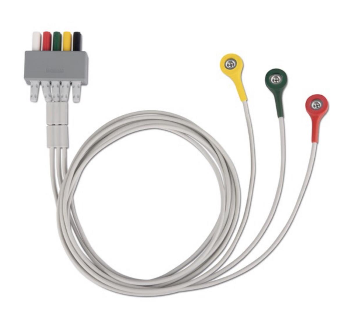 ECG ACCESSORY KIT: 3-LEAD, SNAP, IEC, VET
