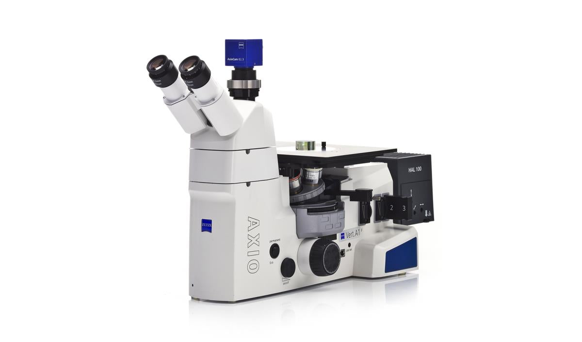 INVERTED MICROSCOPE ZEISS AXIOVERT.A1, PHASE CONTRAST