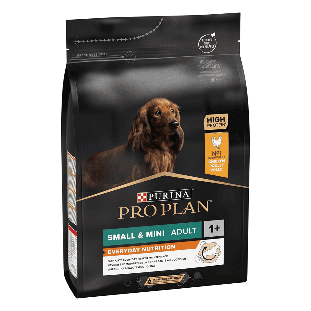PRO PLAN EVERYDAY NUTRITION SMALL AND MINI ADULT, DRY DOG FOOD WITH CHICKEN, 3 KG