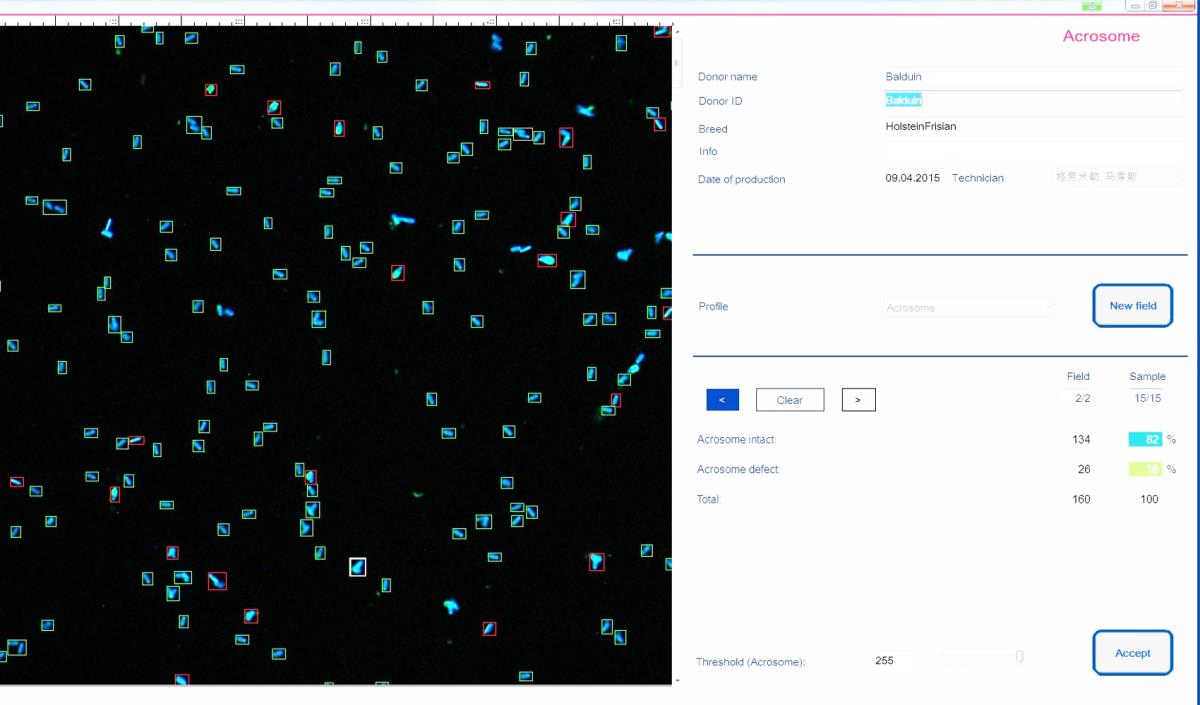 ANDROVISION® SOFTWARE MODULE: ACROSOME INTEGRITY
