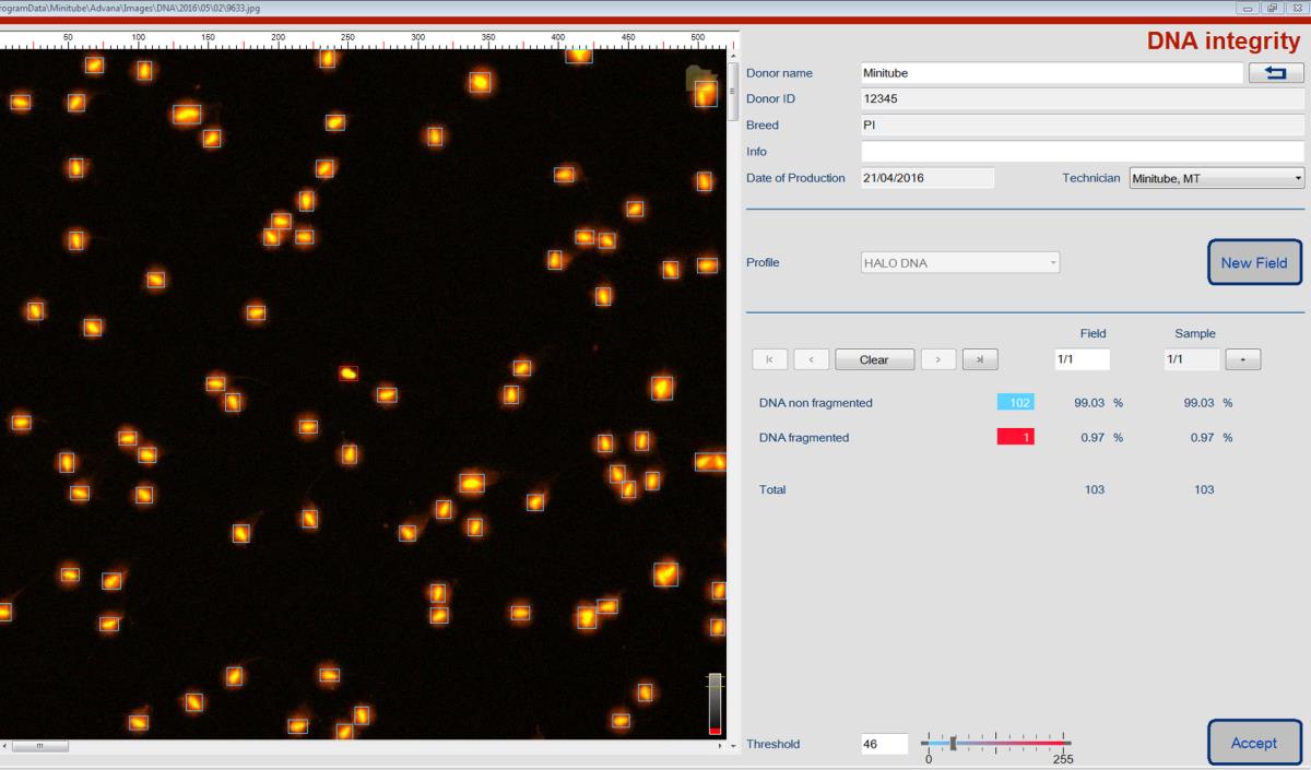 ANDROVISION® SOFTWARE MODULE: DNA-INTEGRITY