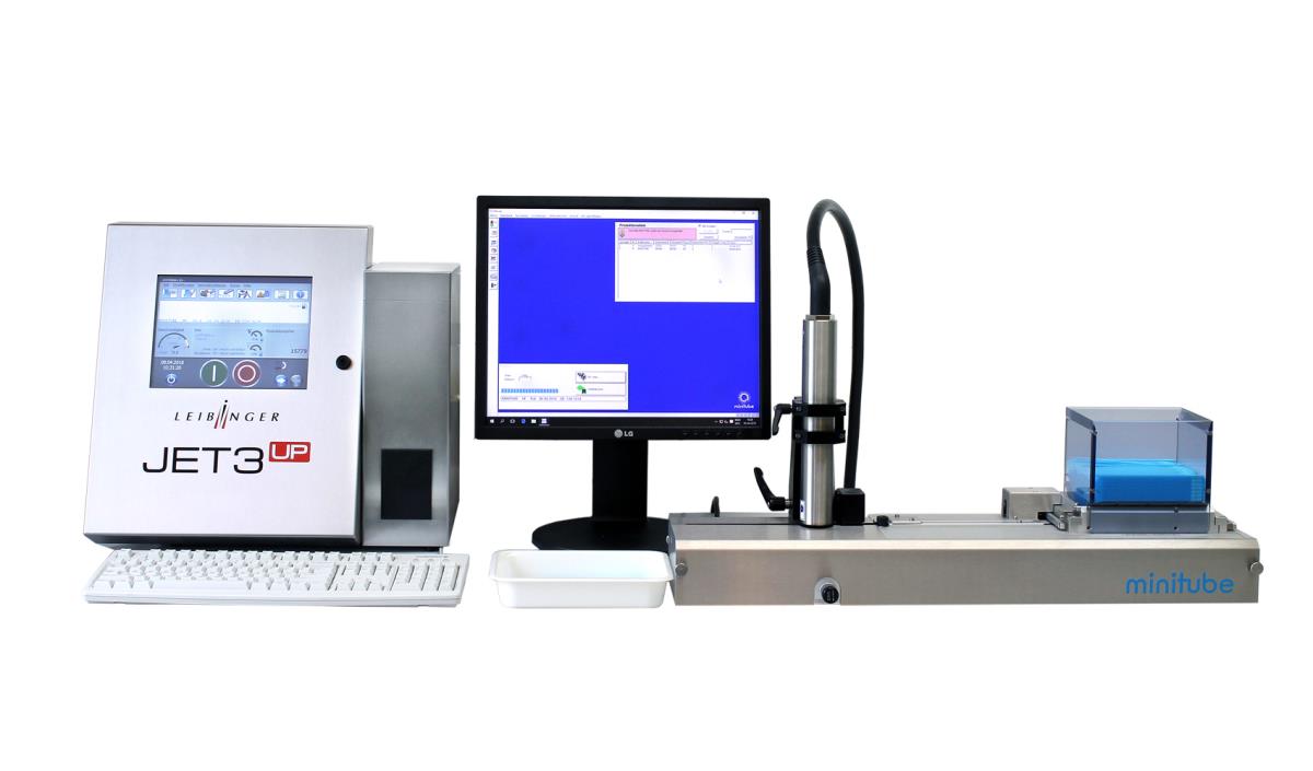 MINIJET PRINTER W. LEIBINGER STAND ALONE SYSTEM, COMPLETE