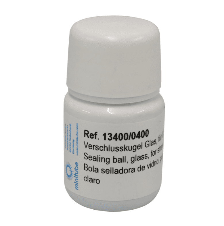 SEALING BALL, GLASS, FOR 0.5 ML STRAWS, LIGHT BLUE